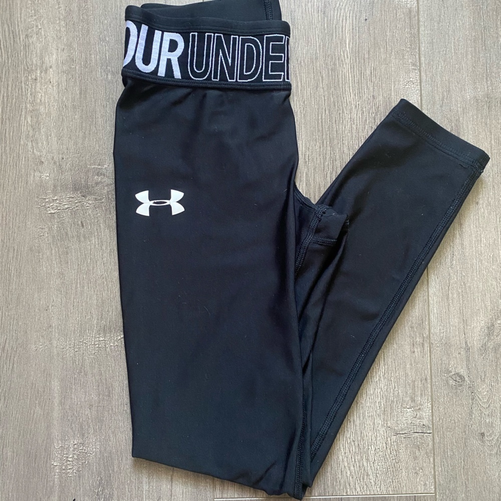 Under Armour Kids Black and White Leggings